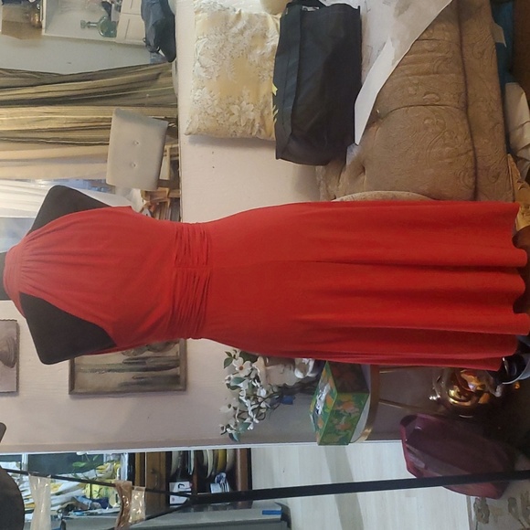 JONES WEAR BEAUTIFUL RED DRESS.SIZE 6 - Picture 2 of 3
